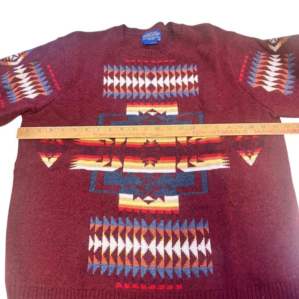 Pendleton Chief Joseph 100% Lambswool Graphic Pri… - image 4